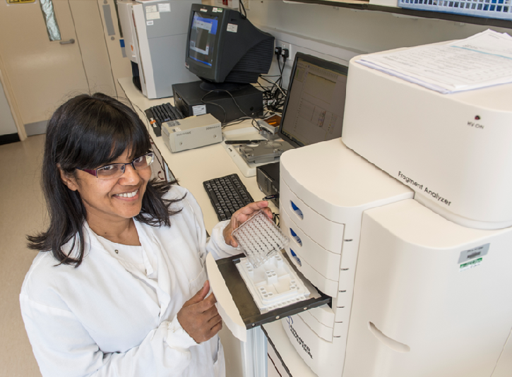 RevGen UK Platform Manager loading samples into the Fragment Analyser.